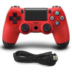 Wired Game Controller for Sony PS4, Red, White, Blue, Silver, Black, Gold