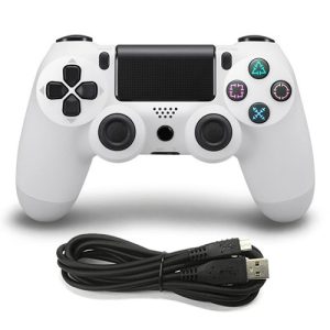 Wired Game Controller for Sony PS4, White, Blue, Black