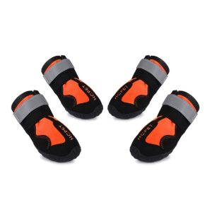 HCPET Dog Non-Slip Wear-Resistant Rain Boots Pet Outdoor Waterproof Shoes, 8