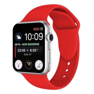 Double Rivets Silicone Watch Band for Apple Watch Series 3 & 2 & 1 42mm, Apple Watch 42mm