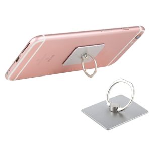 Ring Buckle Multifunction Cell Phone Holder, White, Pink, Tyrant gold