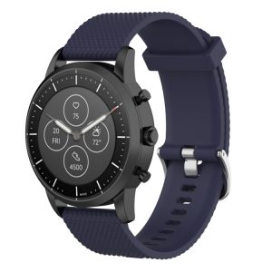 22mm Texture Silicone Wrist Strap Watch Band for Fossil Hybrid Smartwatch HR, Male Gen 4 Explorist HR, Male Sport