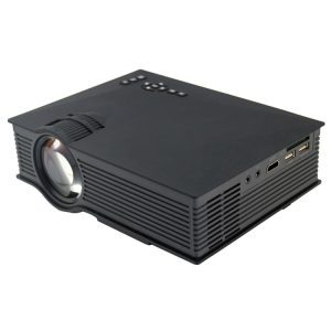 UC68 1200 Lumens HD 800 x 480 Digital LED Projector with Remote Control, Support USB / SD / VGA / HDMI, UC68, UC68 White