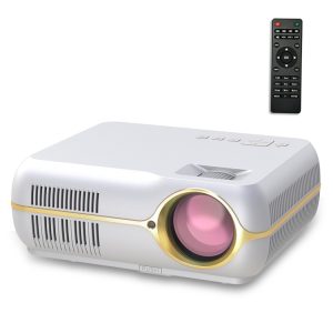 DH-A10 5.8 inch LCD Screen 4200 Lumens 1280 x 800P HD Smart Projector with Remote Control,Android 6.0 OS, Support WiFi, Bluetooth,HDMIx2, USBx2, VGA, AV IN/RCA, RJ45, LAN