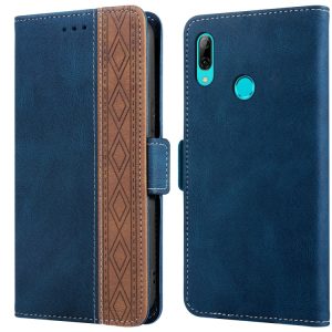 Stitching Side-Magnetic RFID Leather Phone Case, For Huawei P smart 2019, For Huawei P smart 2021, For Huawei P smart Z, For Huawei P30 Lite, For Huawei Y6 2019, For Huawei Y7 2019