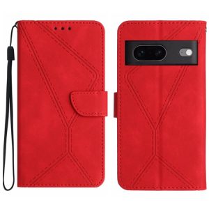 Stitching Embossed Leather Phone Case, For Google Pixel 7, For Google Pixel 7 Pro, For Google Pixel 7a, For Google Pixel 6