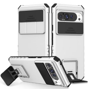 Stereoscopic Holder Sliding Camshield Phone Case, For Google Pixel 9 Pro XL, For Google Pixel 9 Pro, For Google Pixel 8 Pro