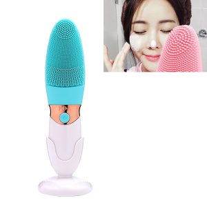 CNaier AE-618 Battery-powered Silicone Acoustic Wave Face Skin Care Electric Facial Cleanser, AE-618(Blue), AE-618(Orange), AE-618(Pink), AE-618(Green)