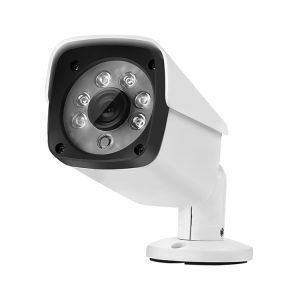 633W / A 3.6mm Lens 1500 TVL CCTV DVR Surveillance System IP66 Weatherproof Indoor Security Bullet Camera with 6 LED Array, Support Night Vision, 633W / A White