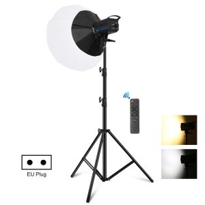 PULUZ 220V 120W Studio Video Light + 2.8m Light Holder + 65cm Foldable Lantern Softbox Photography Kit, 120W 2700K-6500K Light 2.8m Light Holder Kit EU Plug, 120W 2700K-6500K Light 2.8m Light Holder Kit UK Plug...