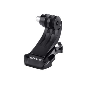 PULUZ Black Vertical Surface J-Hook Buckle Mount for PULUZ Action Sports Cameras Jaws Flex Clamp Mount for GoPro, Insta360, DJI and Other Action Cameras(Black)