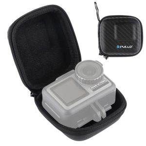 PULUZ Mini Portable Carbon Fiber Storage Bag for GoPro HERO13 Black /12 Black /11 Black /10 Black /9 Black and other Similar Size Cameras