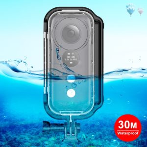 PULUZ 30m Underwater Waterproof Housing Protective Case for Insta360 ONE X, with Buckle Basic Mount & Screw