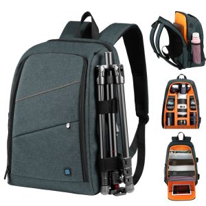 PULUZ Outdoor Portable Waterproof Scratch-proof Dual Shoulders Backpack Handheld PTZ Stabilizer Camera Bag with Rain Cover for Digital Camera, DJI Ronin-SC / Ronin-S, Backpack(Grey), Backpack(Blue), Backpack(Black)