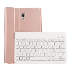 ST590S Bluetooth 3.0 Fine Wool Texture PU Leather ABS Detachable Seven-color Backlight Bluetooth Keyboard Leather Tablet Case for Samsung Galaxy Tab A 10.5 inch T590 / T595, with Pen Slot & Holder