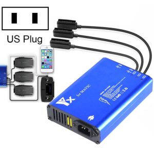 For DJI MAVIC Pro Aluminum Alloy 5 in 1 Hub Intelligent Battery Controller Charger, US Plug