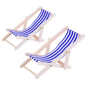 2 PCS 1:12 Beach Lounge Chair Simulation Model Outdoor Beach Scene Shooting Props Can Be Folded, Beach Lounge Chair(Royal Blue), Beach Lounge Chair(Red), Beach Lounge Chair(Purple), Beach Lounge Chair(Yellow), Beach Lounge Chair(Sky Blue)