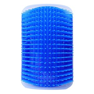 Pet Cat Corner Rub Hair Massage Brush, Blue, Grey, Pink, Green, Black
