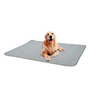 OBL0014 Can Water Wash Dog Urine Pad, Size:, S (Gray), M (Gray), L (Gray), S (Green), M (Green), L (Green), S (Bone Pattern), M (Bone Pattern), L (Bone Pattern), S (Brown), M (Brown), L (Brown), S (Deep Gray), M (Deep Gray), L (Deep Gray)