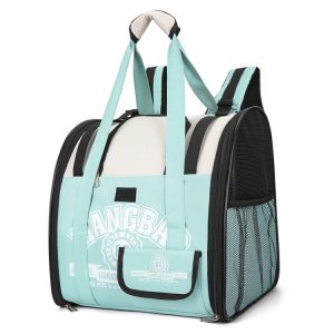 Simple Contrasting Pet Backpack Space Capsule Cat Bag Shoulder Dog Bag