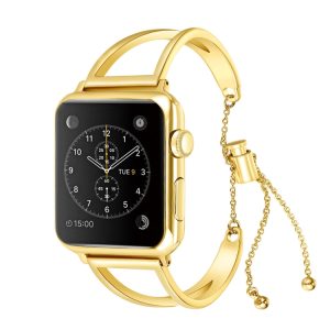 Letter V Shape Bracelet Metal Wrist Watch Band with Stainless Steel Buckle for Apple Watch Series 10 42mm / 9&8&7 41mm / SE 3&SE 2&6&SE&5&4 40mm / 3&2&1 38mm, 7 41mm / 6&SE&5&4 40mm / 3&2&1 38mm