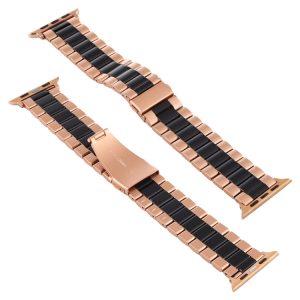 For Apple Watch Series 10 42mm / 9&8&7 41mm / SE 3&SE 2&6&SE&5&4 40mm / 3&2&1 38mm Stainless Steel Wrist Strap Watch Band, For Apple Watch Series 7 41mm / 6 & SE & 5 & 4 40mm / 3 & 2 & 1 38mm...