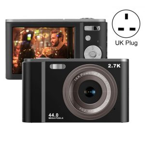 DC302 2.88 inch 44MP 16X Zoom 2.7K Full HD Digital Camera Children Card Camera, UK Plug, DC302, UK Plug