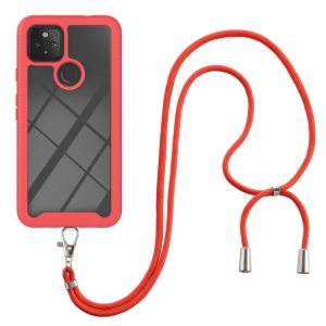 Starry Sky Solid Color Series Shockproof PC + TPU Protective Case with Neck Strap, For Google Pixel 5A 5G, For LG K22, For LG Stylo 7 4G, For LG Stylo 7 5G