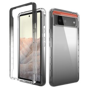 High Transparency Two-color Gradient PC + TPU Phone Protective Case, For Google Pixel 6, For Google Pixel 6 Pro