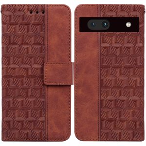 Geometric Embossed Flip Leather Phone Case, For Google Pixel 7a, For Infinix Hot 20 Play, For Samsung Galaxy A34 5G, For Samsung Galaxy A54 5G