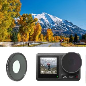 For DJI Osmo Action 4 JUNESTAR Threaded Camera Lens Filter, MCUV, CPL, ND8, ND16, ND32, ND64, ND1000, ND8PL, ND16PL, ND32PL, ND64PL, NIGHT, STAR, Streak Gold Drawing, Streak Blue Drawing, Macro 15X, Pink Diving Filter, Magenta Diving Filter...