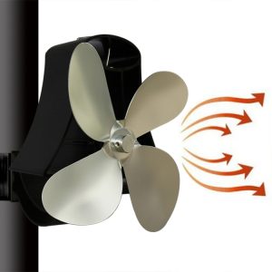 YL-105 4-Blade Aluminum Heat Powered Fireplace Stove Fan, YL-105 (Silver), YL-105(White), YL-105 (Black), YL-105 (Bronze), YL-105 (Grey), YL-105 (Gold), YL-105 (Rose Red)