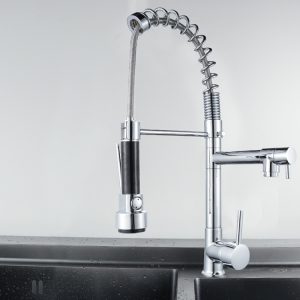 KE6024 Multifunctional Spring Drawing Cold Hot Mixing Water Nozzle Water Filter Adapter Water Purifier Saving Tap