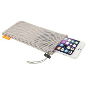 HAWEEL Pouch Bag for Smart Phones, Power Bank and other Accessories, Size up to 5.5 inch, 5.5 inch Grey, 5.5 inch Black