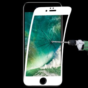 0.1mm 9H Full Screen Flexible Fiber Tempered Glass Film for iPhone SE 2020 / 8 / 7, For iPhone SE 2020 / 8 / 7 White, For iPhone SE 2020 / 8 / 7 Black
