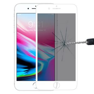 9H 6D Anti-peep Tempered Glass Film for iPhone SE 2022 / 2020 / 8 / 7, For iPhone 7(White), For iPhone SE 2022 / 2020 / 8 / 7(Black)