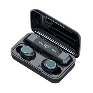 F9-9 TWS CVC8.0 Noise Cancelling Bluetooth Earphone with Charging Box, Support Touch Lighting Effect & Three-screen LED Power Display & Power Bank & Mobile Phone Holder & HD Call & Voice Assistant, F9-9 Black, F9-9 Dark Blue, F9-9 Pink, F9-9 Blue...