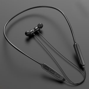 Bluetooth 5.1 Round Wire Neck-mounted Bluetooth Sports Earphone with Magnetic Function, Black, Red, White