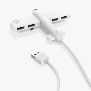 3life-308 5V 0.5A 4 USB Interfaces Air Force One Extender HUB Data Hub, 3life-308 White, 3life-308 Blue