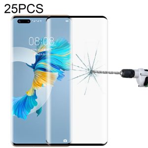 For Huawei Mate 40 Pro 25 PCS 3D Curved Edge Full Screen Tempered Glass Film