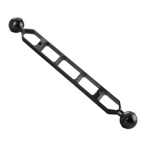 PULUZ 11.0 inch 27.9cm Aluminum Alloy Dual Balls Arm, Ball Diameter: 25mm, 11.0 inch (Black), 11.0 inch (Red)