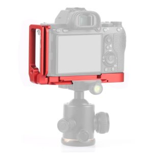 PULUZ 1/4 inch Vertical Shoot Quick Release L Plate Bracket Base Holder for Sony A9 (ILCE-9) / A7 III/ A7R III, For Sony A9 (Red), For Sony A9 (Black)