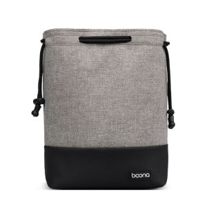 Baona Waterproof Micro SLR Camera Bag Protective Cover Drawstring Pouch Bag, Small Gray, Medium Gray, Large Gray
