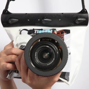 Tteoobl  20m Underwater Diving Camera Housing Case Pouch  Camera Waterproof Dry Bag, M, L