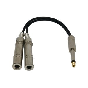 Noise Reduction Shielded Bass Electric Guitar Cable Musical Instrument Accessories, 6.35mm Male To 2 Female Single Channel, 6.35mm Male To 2 Female Dual Channel
