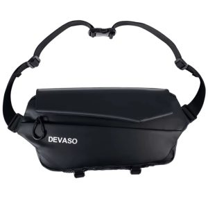 DEVASO Magnetic Crossbody Bag Game Console Accessories Handheld Organizer Bag, Black Magnetic