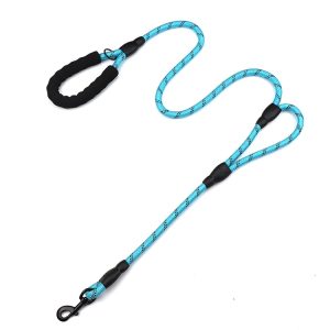 Double Handle Dog Leash Nylon Reflective Rope for Control Safety Training, 150 x 1.2cm, 180 x 1.2cm
