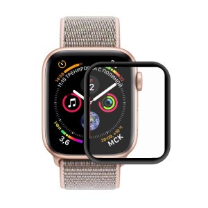 ENKAY Hat-Prince 3D Full Screen Electroplating PET Curved Heat Bending HD Screen Protector for Apple Watch Series 4 40mm