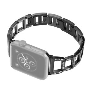 Colorful Diamond Stainless Steel Watch Band for Apple Watch Ultra 49mm&Watch Ultra 2 49mm / Series 10 46mm / 9&8&7 45mm / SE 3&SE 2&6&SE&5&4 44mm / 3&2&1 42mm