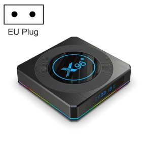 X96 X4 8K Smart TV BOX Android 11.0 Media Player with Remote Control, Amlogic S905X4 Quad Core ARM Cortex A55, RAM: 4GB, ROM: 32GB, Support 1000M, Dual Band WiFi, Bluetooth, EU Plug, 4GB+32GB